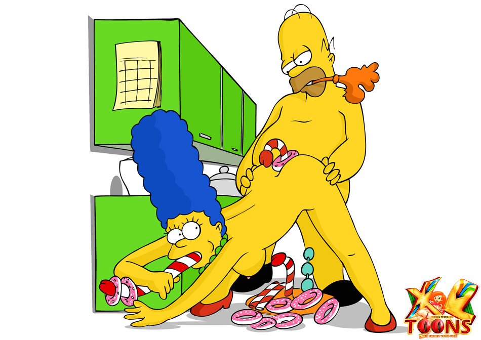 Sexy Marge with sweet candy