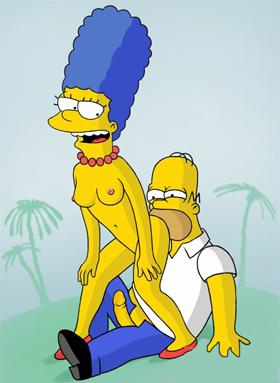 Marge Ass Porn - Homer's kiss for Marge ass | The Simpsons Porn