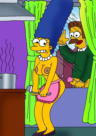 Sex Marge Xx - Marge flash ass for Ned | The Simpsons Porn