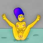 Marge Simpson nude pose : Marge Simpson 