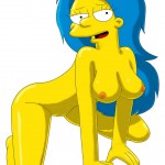 Marge Simpson nude pose : Marge Simpson 