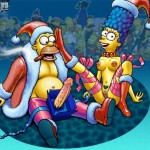 Christmas Sex Party of the Simpsons : Homer Simpson The Simpsons 
