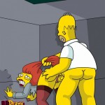 Homer likes to fuck redheaded babe : Homer Simpson Redhead secretary 