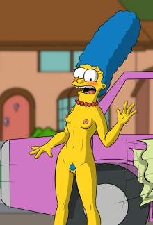 Marge and neighbor girl : Marge Simpson 