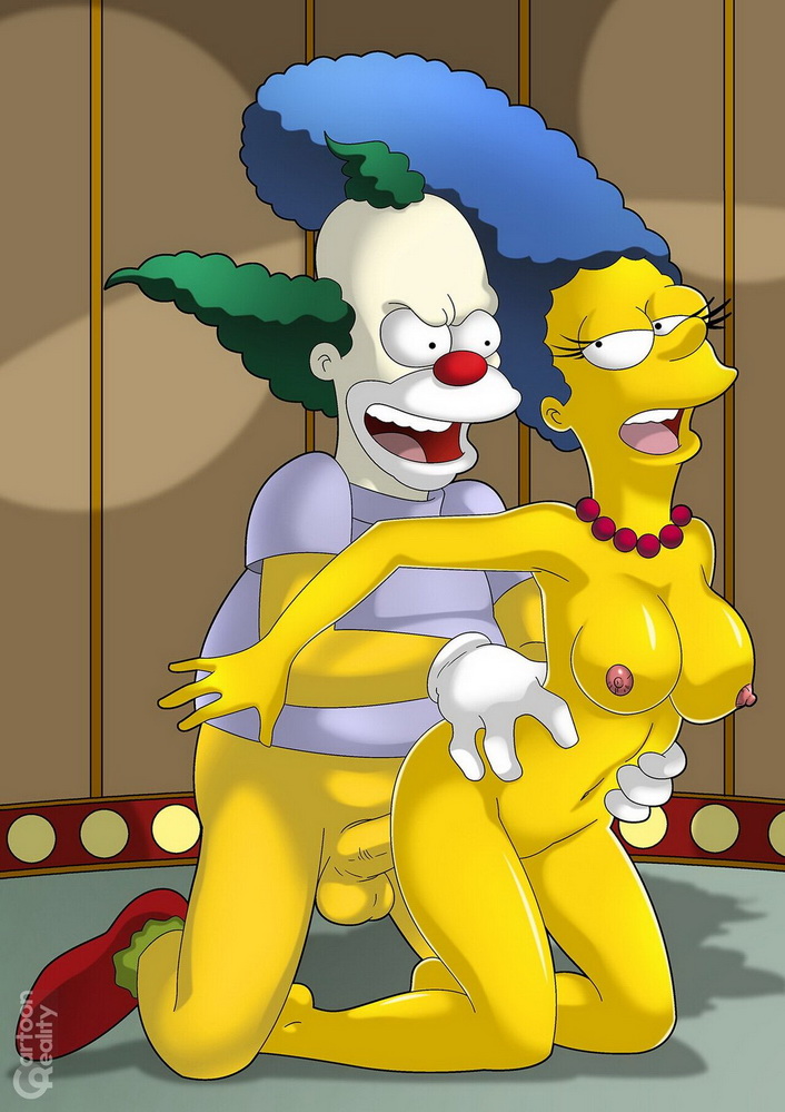 Krusty the Clown and Marge xxx
